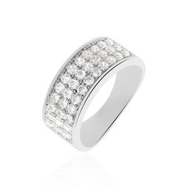 Bague Cecelia Argent Blanc Oxyde De Zirconium - Bagues avec pierre Femme | Histoire d’Or