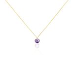 Collier Les Audacieuses Or Jaune Am&eacute;thyste - Colliers Femme | Histoire d&rsquo;Or
