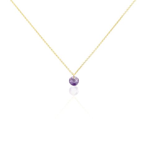 Collier Les Audacieuses Or Jaune Am&eacute;thyste - Colliers Femme | Histoire d&rsquo;Or
