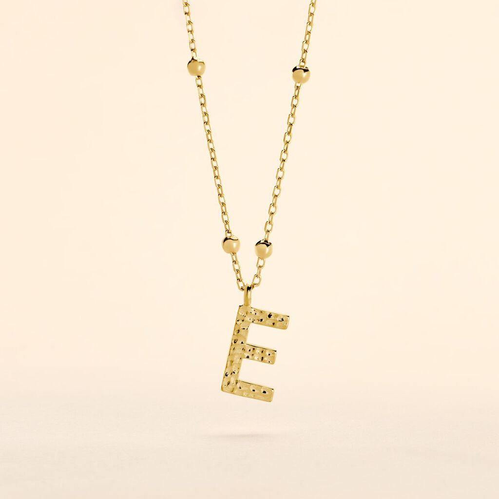 Collier Plaqu&eacute; Or Jaune Lettra - Bijoux sans pierre Femme | Histoire d&rsquo;Or