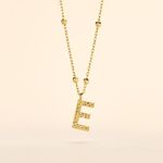 Collier Plaqu&eacute; Or Jaune Lettra - Bijoux sans pierre Femme | Histoire d&rsquo;Or