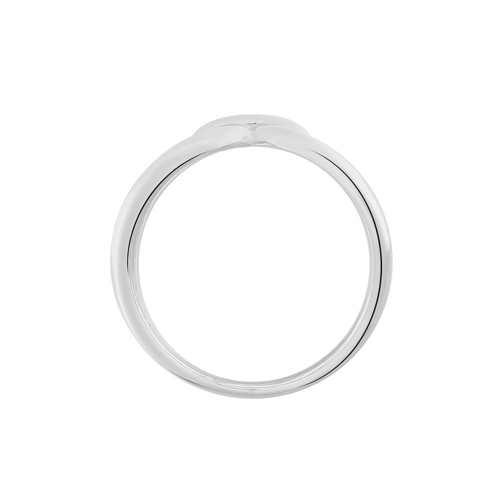 Bague Kiwa Argent Blanc - Bijoux sans pierre Femme | Histoire d&rsquo;Or