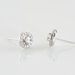 Boucles D'oreilles Puces Star Or Blanc Oxyde De Zirconium - Clous d'oreilles Femme | Histoire d’Or