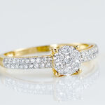 Bague Solitaire Julia Or Jaune Diamant Synthetique - Bagues solitaires Femme | Histoire d&rsquo;Or