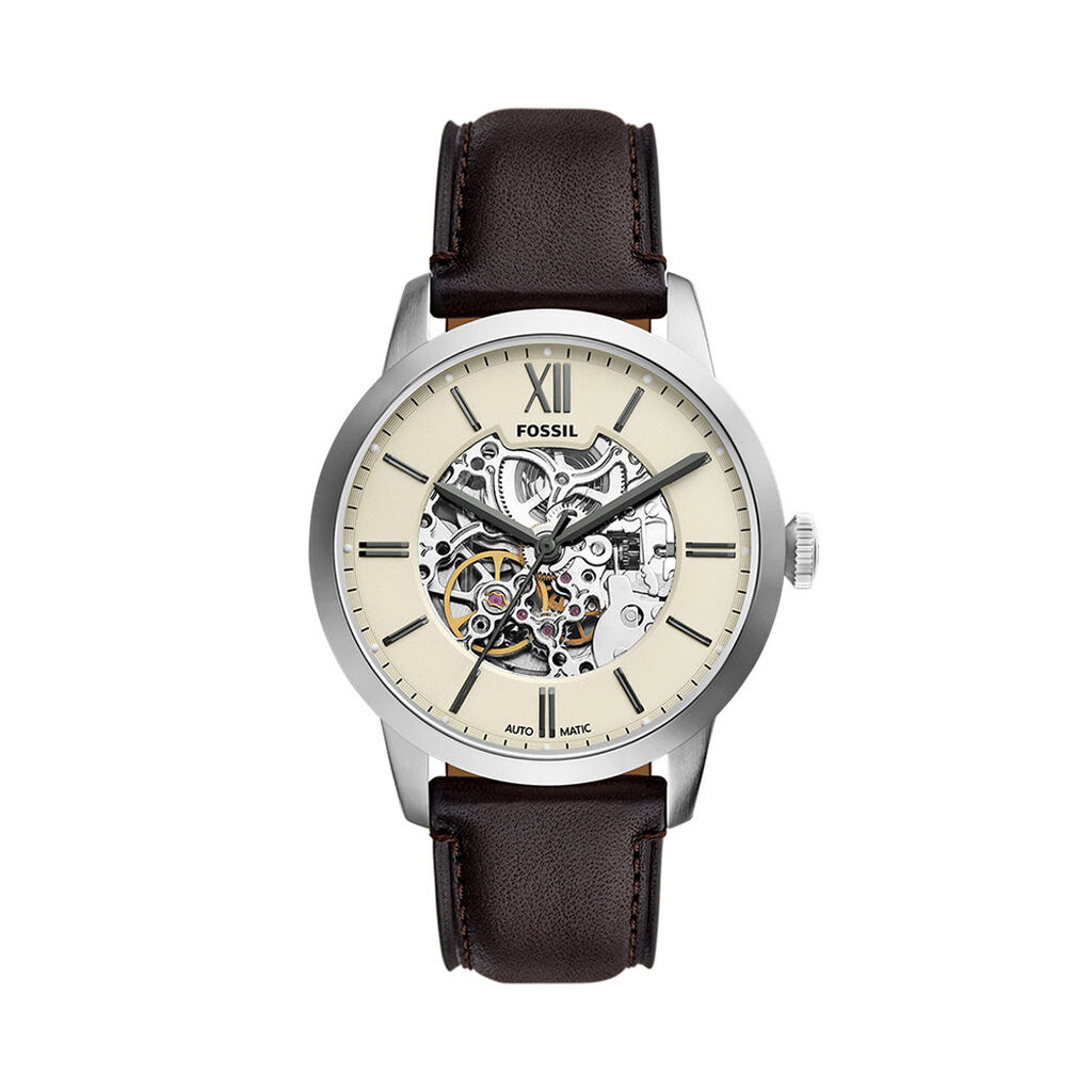 Montre Fossil Townsman Automatic Cr&egrave;me - F&ecirc;te des p&egrave;res Homme | Histoire d&rsquo;Or
