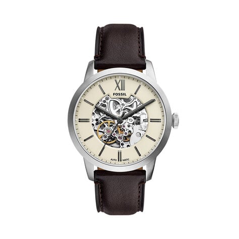 Montre Fossil Townsman Automatic Cr&egrave;me - F&ecirc;te des p&egrave;res Homme | Histoire d&rsquo;Or