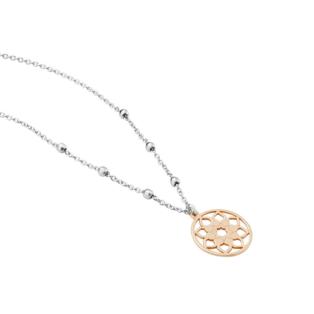 Collier Argent Bicolore Vicencio - Colliers fantaisie Femme | Histoire d&rsquo;Or