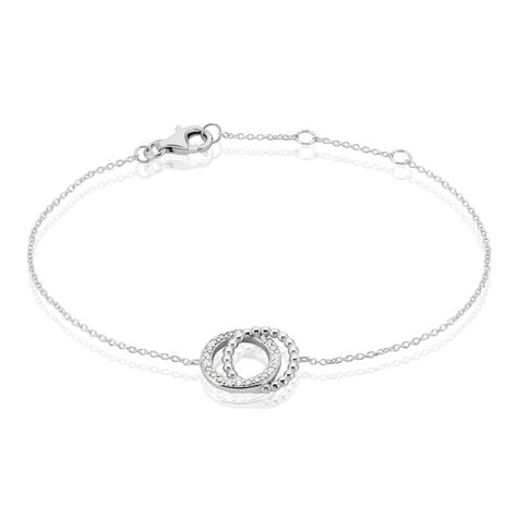 Bracelet Magou Argent Blanc Oxyde De Zirconium - Bracelets Femme | Histoire d’Or