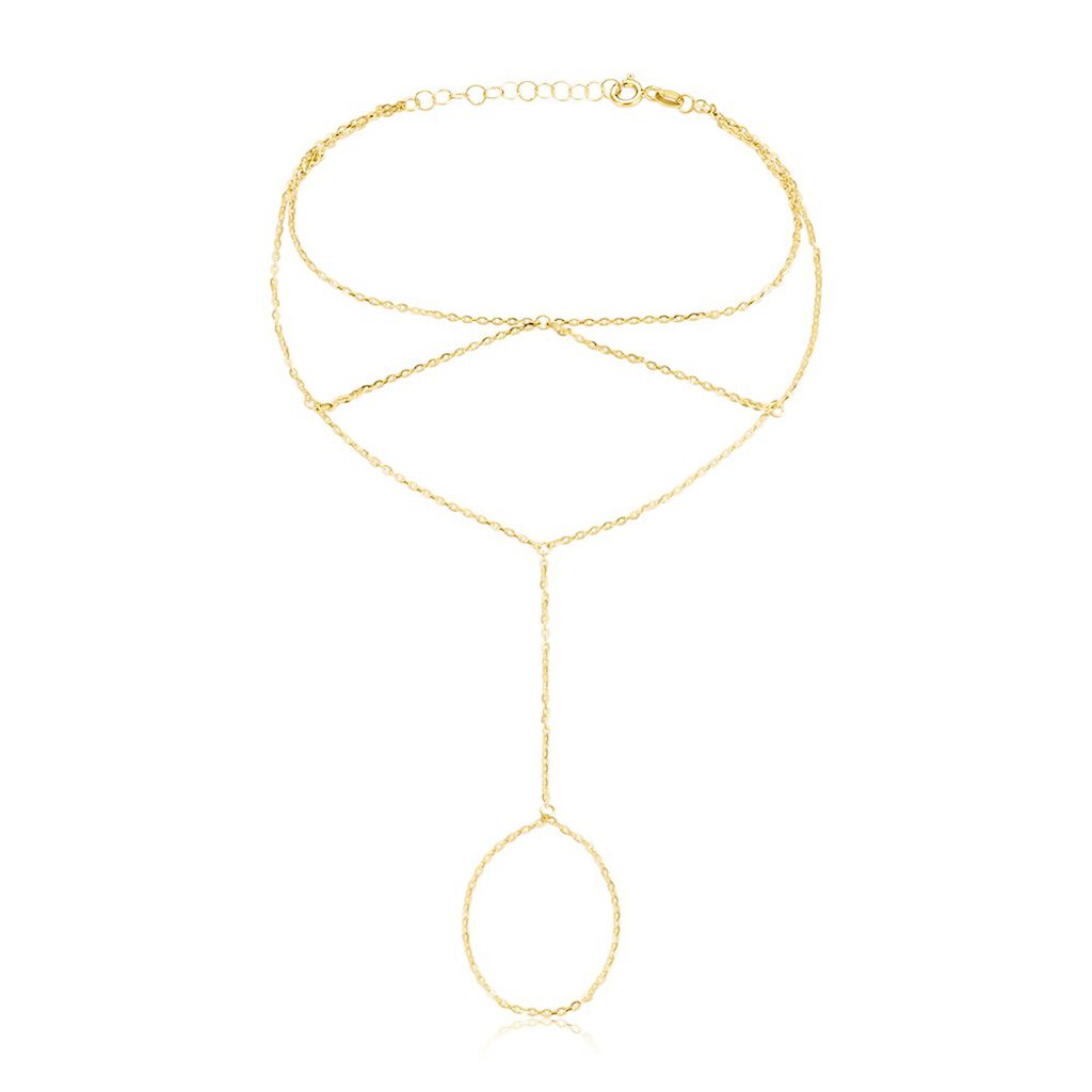 Bijou De Main Irina Argent Jaune - Bijoux sans pierre Femme | Histoire d&rsquo;Or