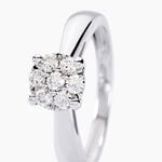 Bague Solitaire Artemis Or Blanc Diamant - Bagues solitaires Femme | Histoire d&rsquo;Or