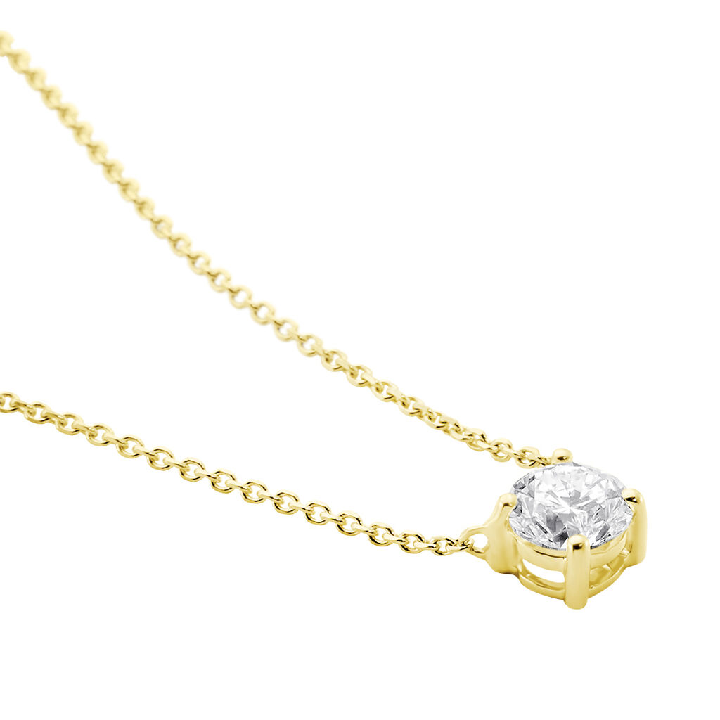 Collier Collection Aphrodite Or Jaune Diamant Synthetique - Colliers Femme | Histoire d’Or