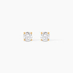 Boucles D'oreilles Puces Aphrodite Or Jaune Diamant - Clous d'oreilles Homme | Histoire d&rsquo;Or