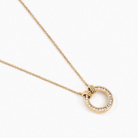 Collier Philine Plaqu&eacute; Or Dor&eacute; Oxyde De Zirconium - Colliers Femme | Histoire d&rsquo;Or