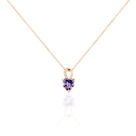 Collier Argent Rose Atieno Oxyde De Zirconium - Colliers fantaisie Femme | Histoire d’Or