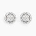 Boucles D'oreilles Puces Soleil D'hiver Or Blanc Diamant - Clous d'oreilles Femme | Histoire d’Or