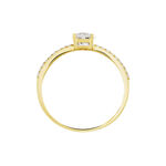 Bague Solitaire Dayna Or Jaune Oxyde De Zirconium - Bagues solitaires Femme | Histoire d&rsquo;Or