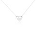 Collier Elda Argent Blanc - Colliers Coeur Femme | Histoire d’Or
