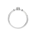 Bague Solitaire Nina Or Blanc Diamant - Bagues solitaires Femme | Histoire d&rsquo;Or