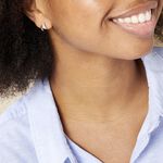 Boucles D'oreilles Puces Kirsten Or Jaune Rubis Et Diamant - Clous d'oreilles Femme | Histoire d&rsquo;Or