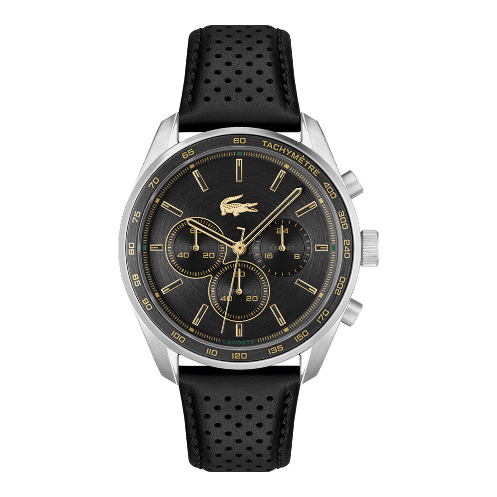 Montre Lacoste Boston Noir - Id&eacute;es cadeaux Homme | Histoire d&rsquo;Or