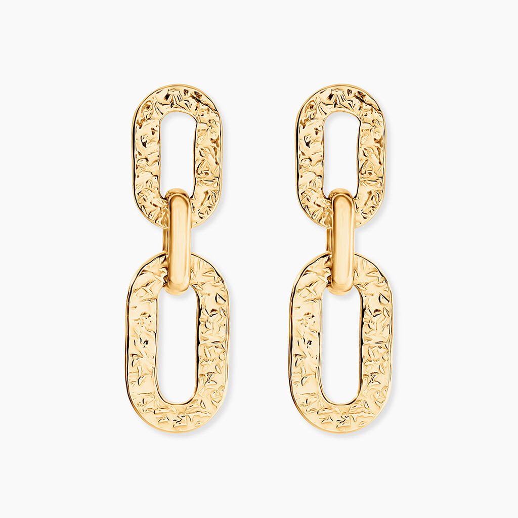 Boucles D'Oreilles Pendantes Cesaria Or Jaune