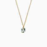 Pendentif Prudencia Argent Dor&eacute; A L'Or 750/1000 Topaze - Pendentifs Femme | Histoire d&rsquo;Or