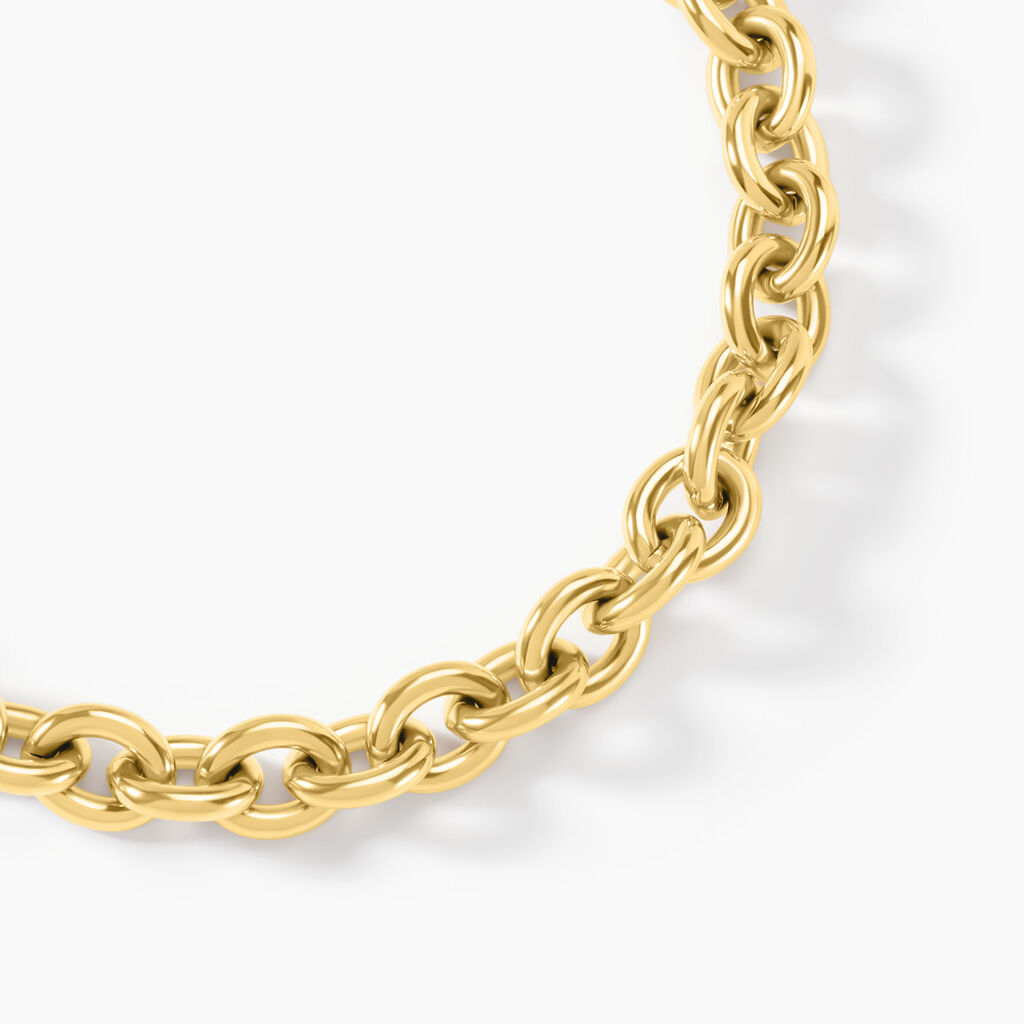 Collier Dafnie Acier Jaune