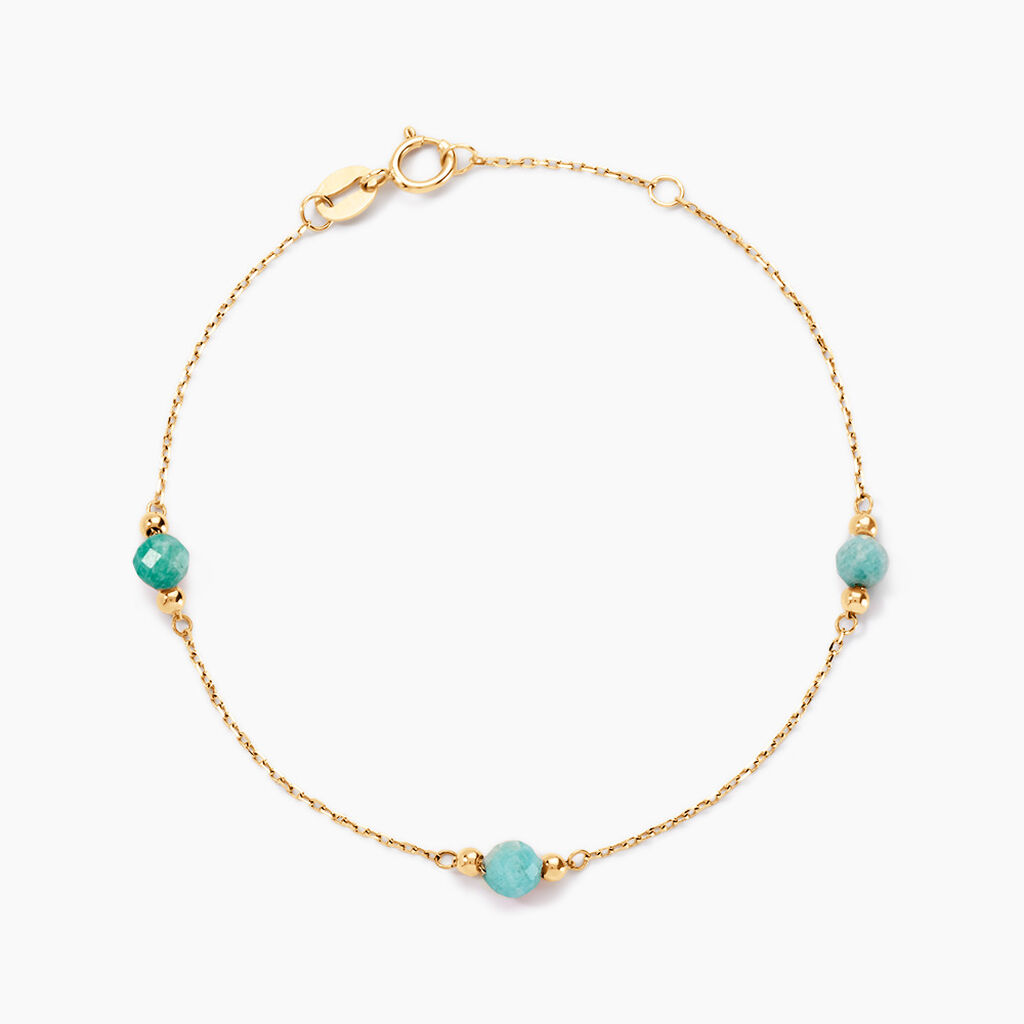 Bracelet Billy Or Jaune Turquoise - Bracelets Femme | Histoire d’Or