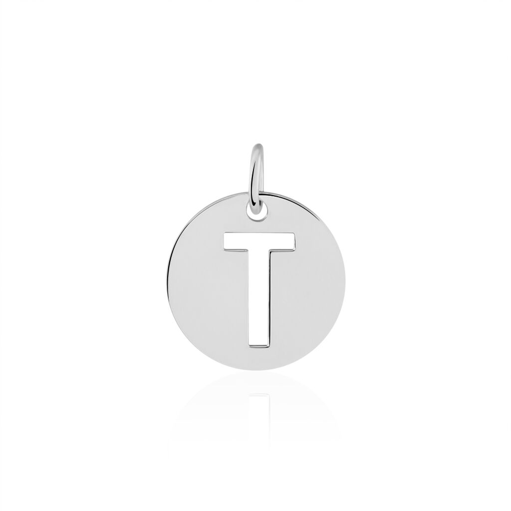 Pendentif Elio T Argent Blanc