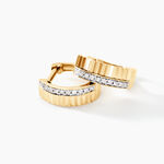 Cr&eacute;oles Mack Or Jaune Diamant - Boucles d'oreilles cr&eacute;oles Femme | Histoire d&rsquo;Or