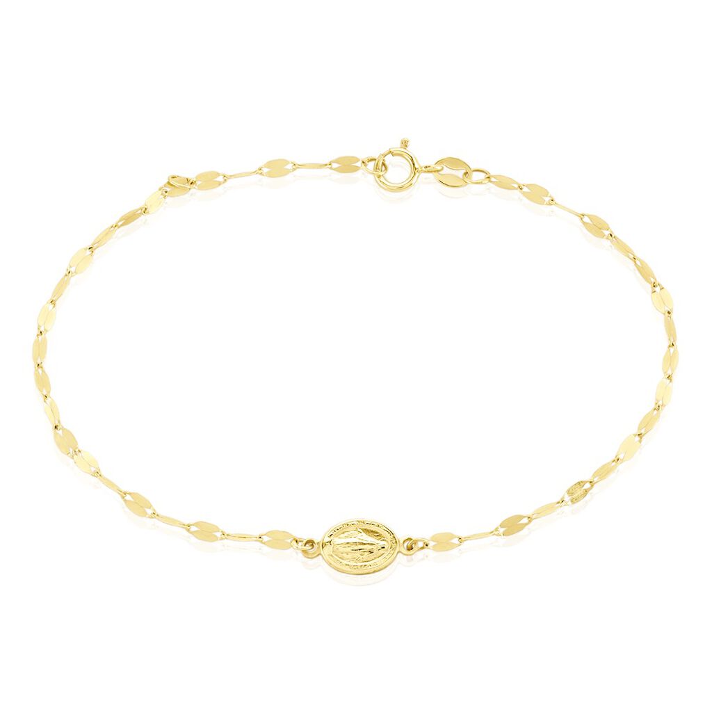 Bracelet Marianus Or Jaune - Pendentifs Baptême Famille | Histoire d’Or