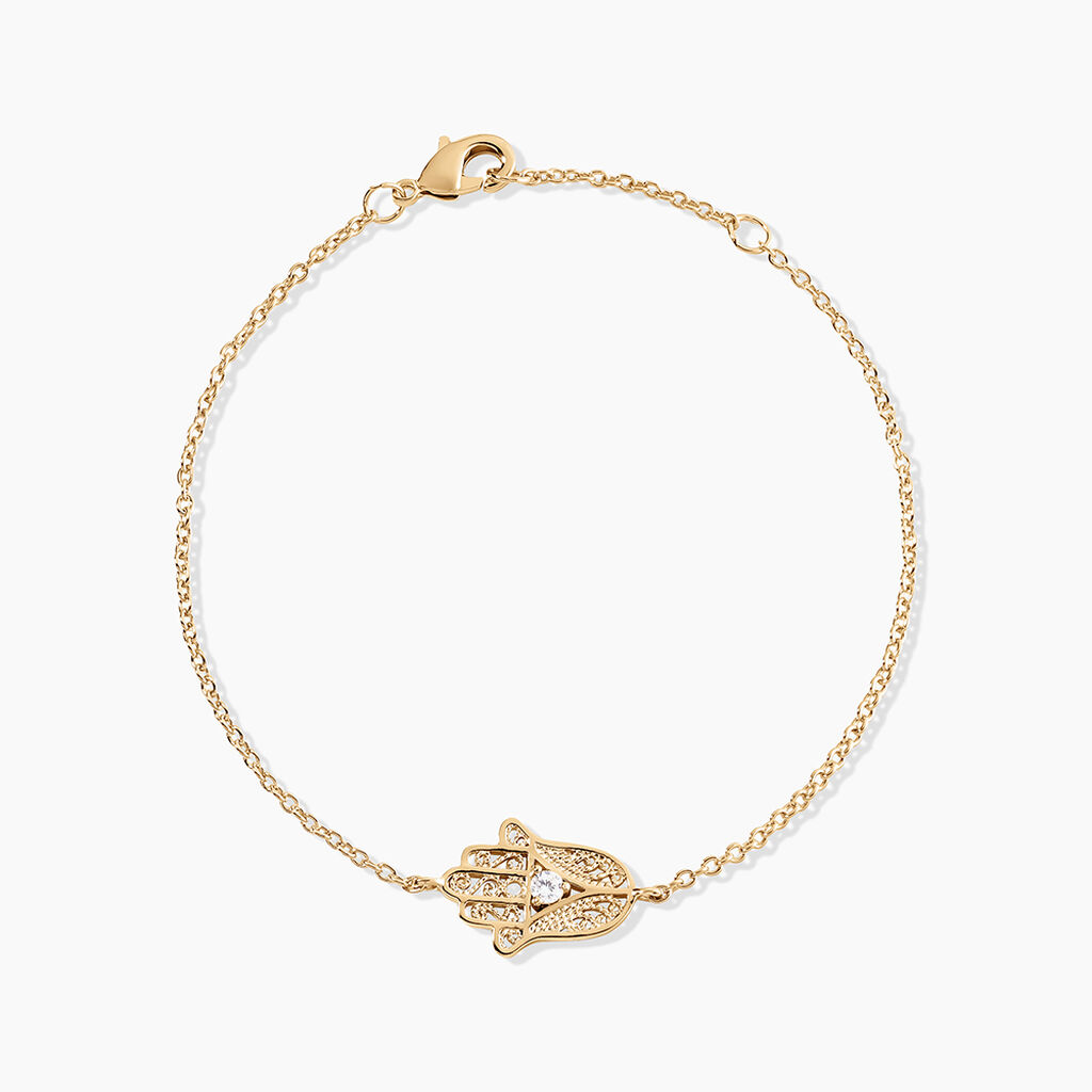 Bracelet Plaqu&eacute; Or Stijn Oxyde De Zirconium - Bracelets Femme | Histoire d&rsquo;Or