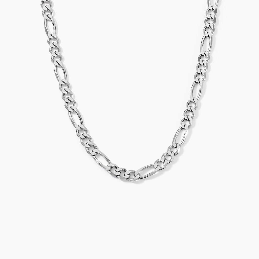 Collier Vivian Argent Blanc - Chaines Homme | Histoire d’Or