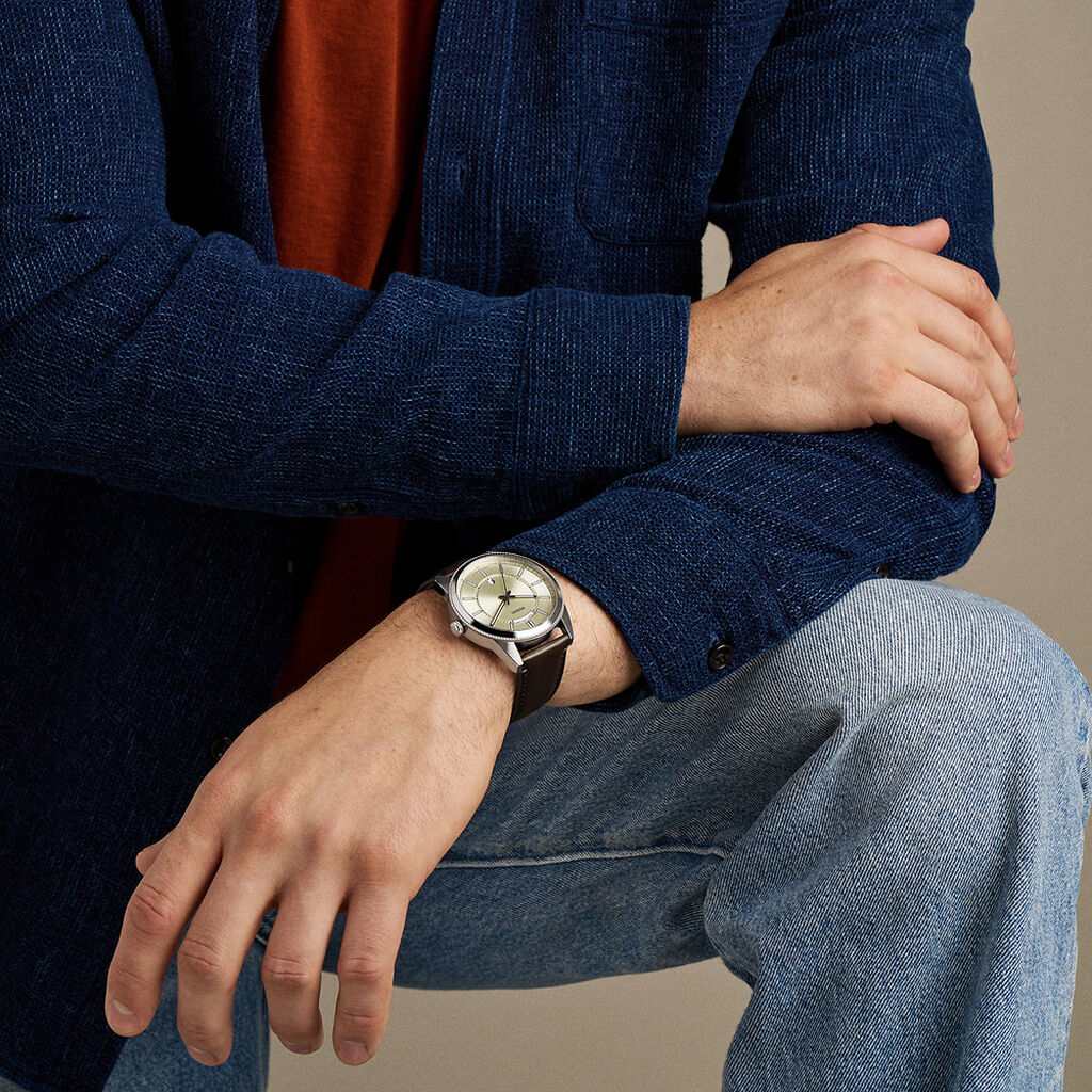 Montre Fossil Pearson Cr&egrave;me - F&ecirc;te des p&egrave;res Homme | Histoire d&rsquo;Or