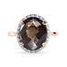 Bague Anna Or Rose Quartz Et Diamant - Bagues solitaires Femme | Histoire d’Or