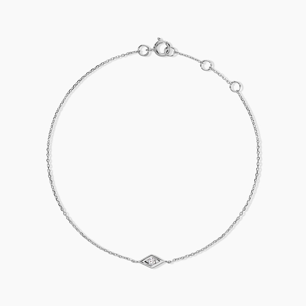 Bracelet Eirena Or Blanc Diamant - Bracelets Femme | Histoire d&rsquo;Or