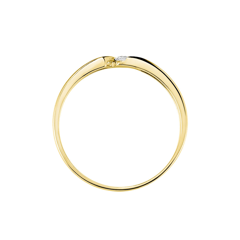 Bague Solitaire Anilie Or Jaune Diamant - Bagues solitaires Femme | Histoire d’Or
