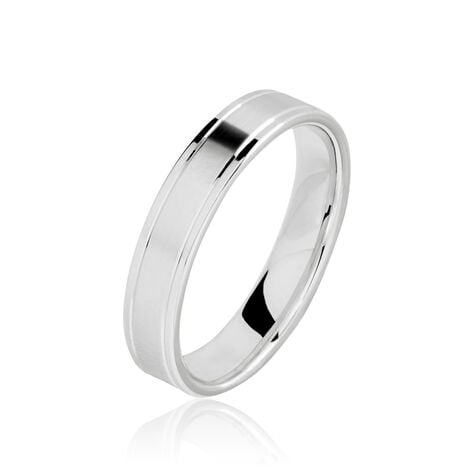 Alliance Mat Et Brillant Or Blanc Ambre -  Unisex | Histoire d’Or