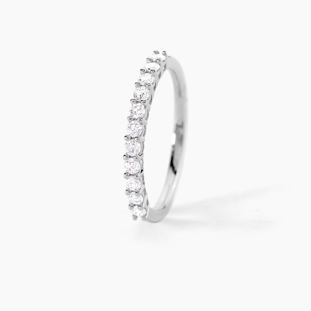 Alliance 1090 Or Blanc Diamant - Alliances 18 carats Femme | Histoire d&rsquo;Or