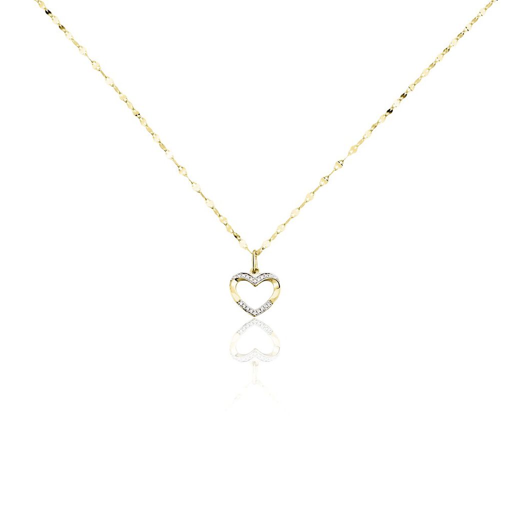 Collier Kalliope Jaune Diamant Blanc