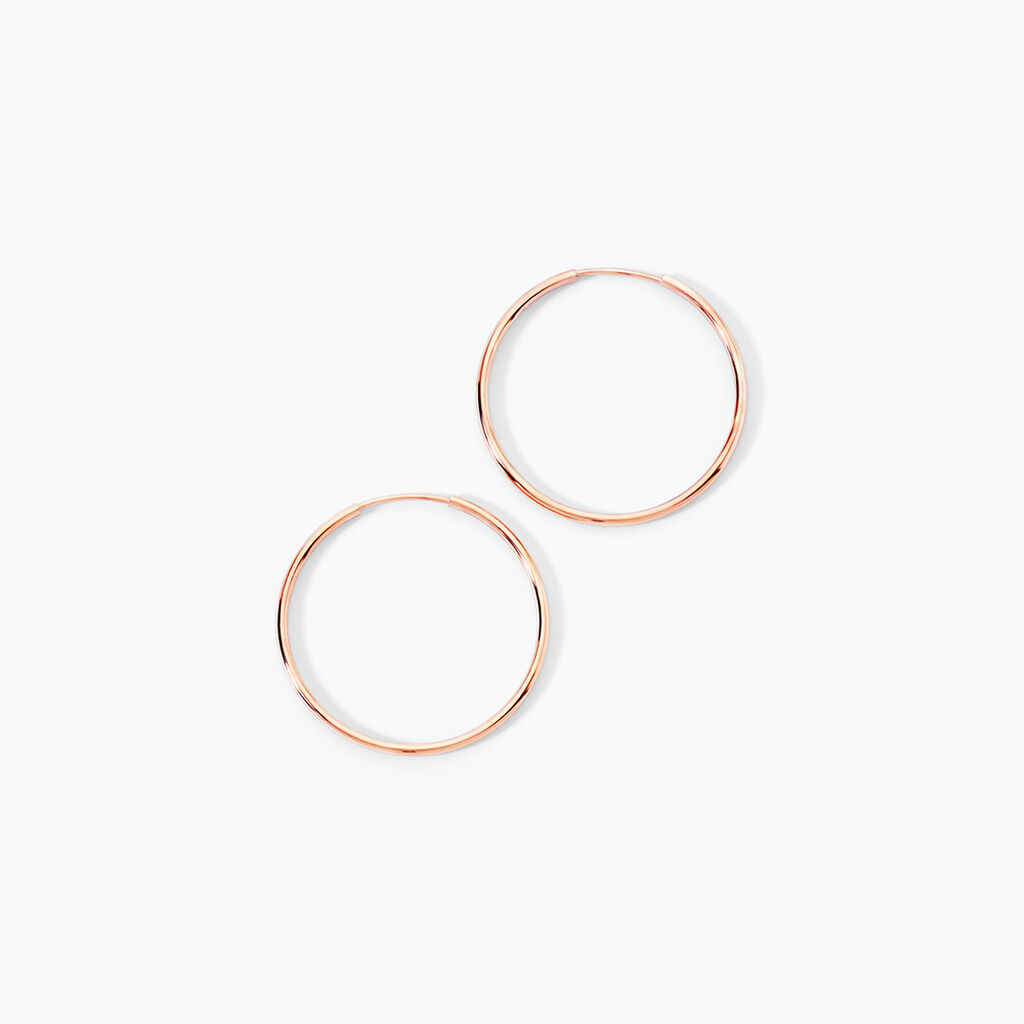 Cr&eacute;oles Dominae Or Rose - Boucles d'oreilles cr&eacute;oles Femme | Histoire d&rsquo;Or