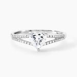 Bague Or Blanc Zandra Oxyde De Zirconium - Bagues solitaires Femme | Histoire d&rsquo;Or