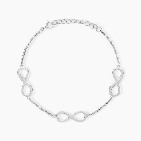 Bracelet Aliya Argent Blanc Rhodi&eacute; - Bracelets Femme | Histoire d&rsquo;Or