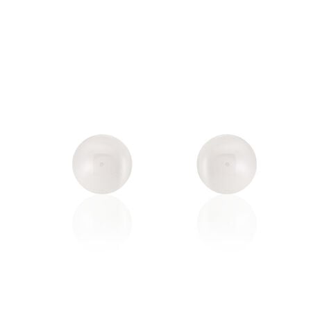 Bijoux D'oreilles Venissia Argent Blanc Céramique - Boucles d'oreilles fantaisie Femme | Histoire d’Or