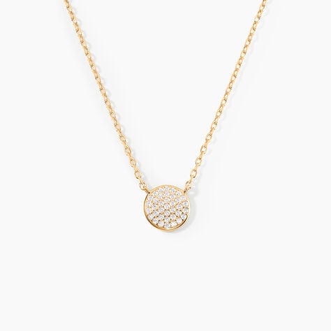 Collier Plaqu&eacute; Or Larraso Oxydes De Zirconium - Colliers fantaisie Femme | Histoire d&rsquo;Or
