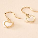 Boucles D'oreilles Pendantes Na&iuml;ade Or Jaune Nacre - Boucles d'oreilles pendantes Femme | Histoire d&rsquo;Or