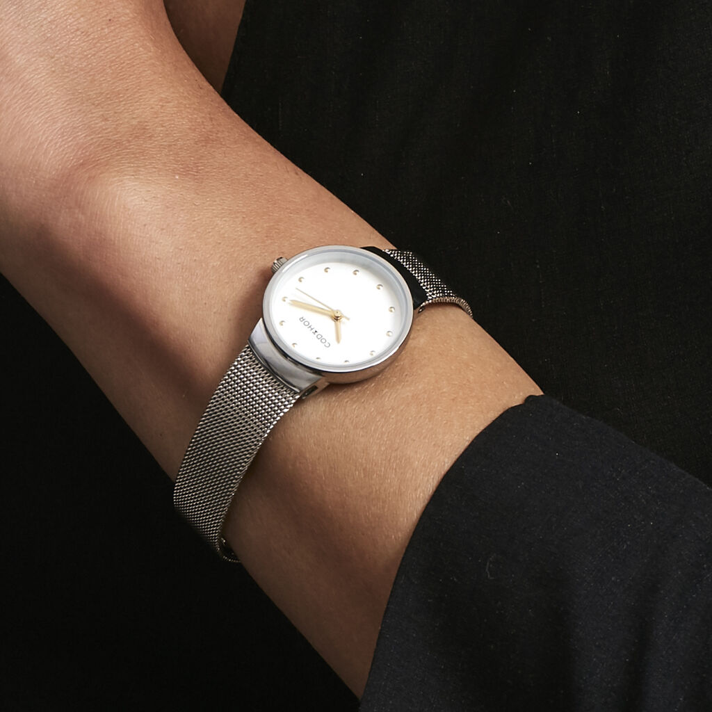 Montre Codhor Fleur Blanc - Montres Femme | Histoire d’Or