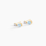 Boucles D'Oreilles Pendantes Zuleika Or Jaune Topaze Oxyde De Zirconium - Boucles d'oreilles pendantes Femme | Histoire d&rsquo;Or