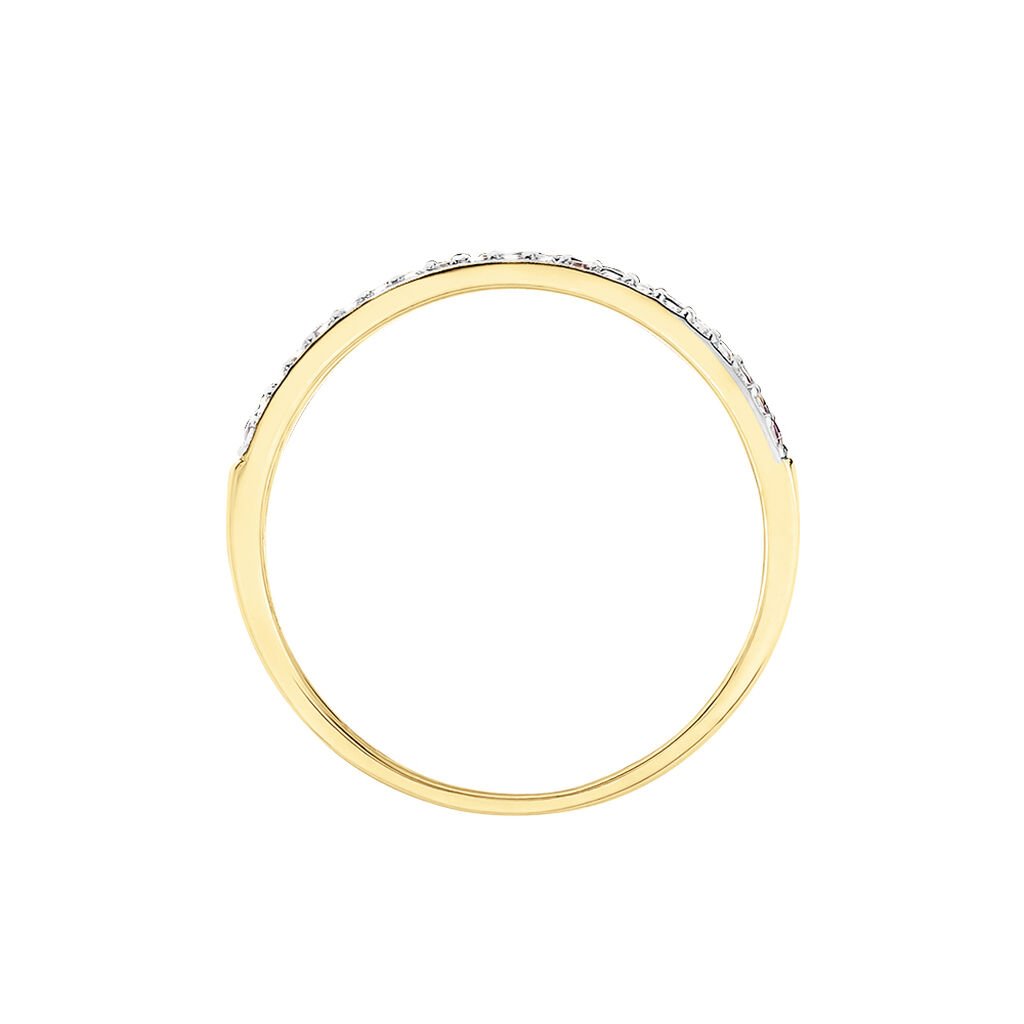 Bague Amias Or Jaune Rubis Diamant - Bagues avec pierre Femme | Histoire d’Or