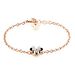 Bracelet Disney Acier Doré Rose Cristaux - Bracelets fantaisie Femme | Histoire d’Or